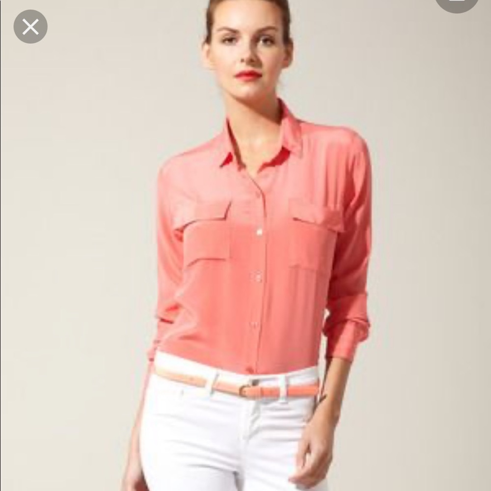 100% silk blouse